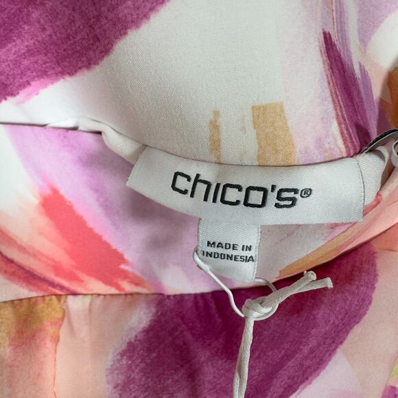 Chico's Zenergy Neema Side Pocket Skort Size 2 Large Pink Geometric NWT! - Picture 5 of 10